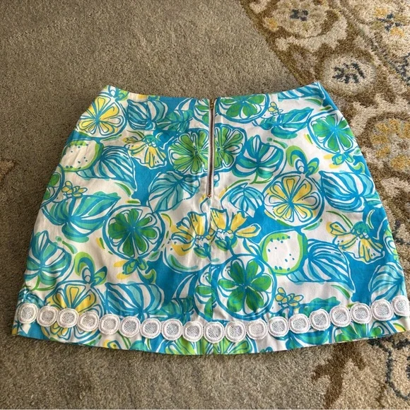 Lilly Pulitzer Marigold Lemon Women’s Skirt (Lined) 100% cotton - Picture 6 of 10